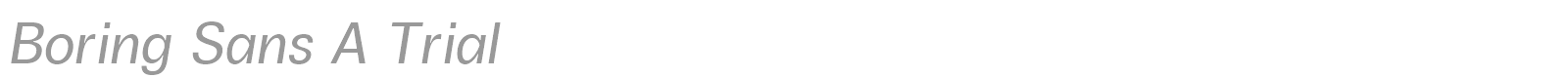 Boring Sans A font preview