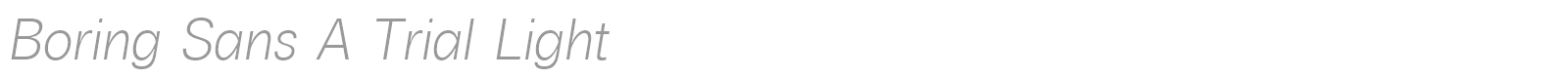 Boring Sans A font preview