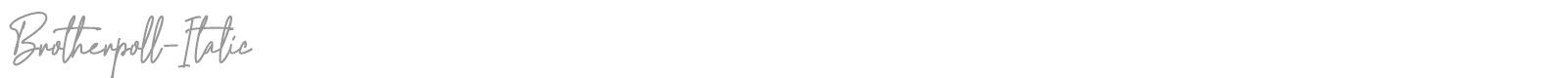 Brotherpoll font preview
