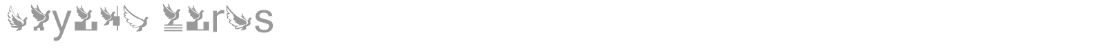 Flying Birds font preview