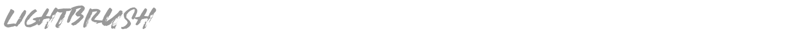Lightbrush font preview