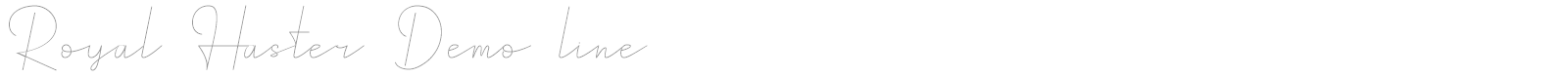 Royal Haster Line font preview