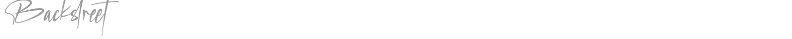 Backstreet font preview