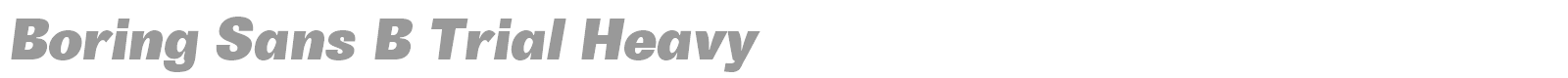 Boring Sans B font preview