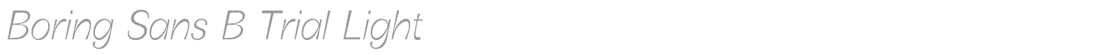 Boring Sans B font preview