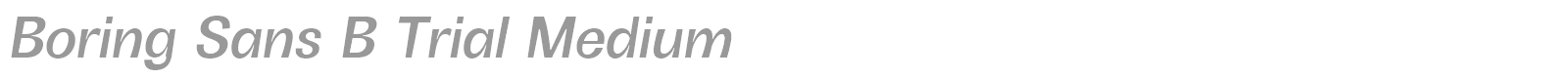 Boring Sans B font preview
