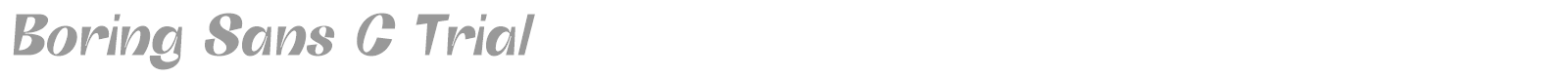 Boring sans C font preview