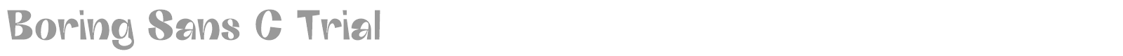 Boring sans C font preview