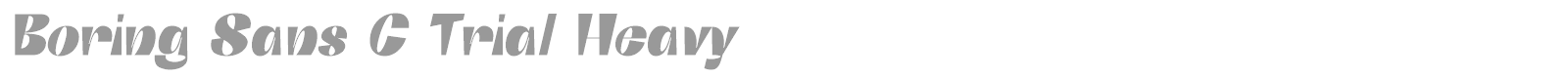 Boring sans C font preview