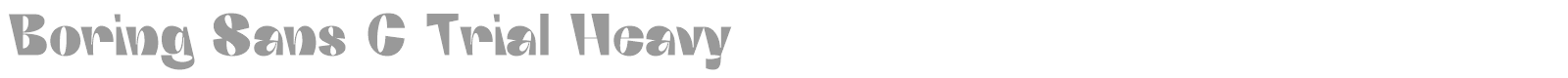 Boring sans C font preview