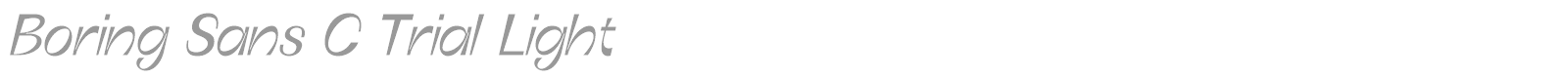 Boring sans C font preview