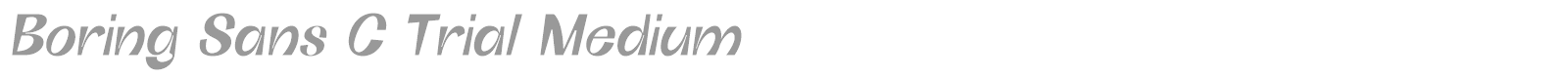 Boring sans C font preview
