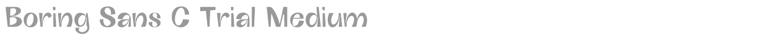 Boring sans C font preview