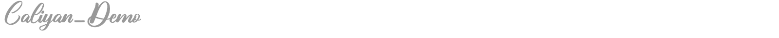 Caliyan font preview