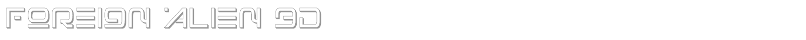 Foreign Alien font preview