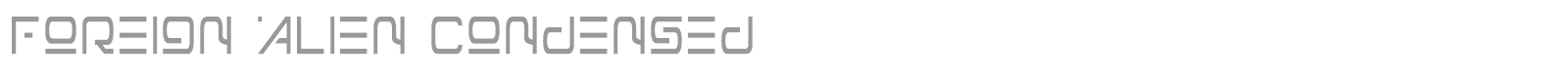 Foreign Alien font preview