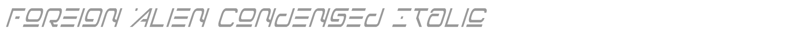 Foreign Alien font preview