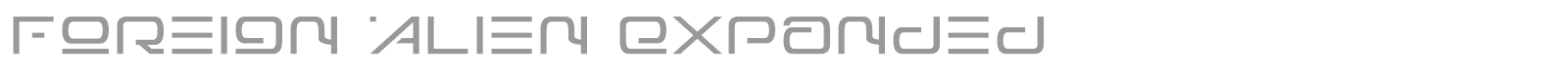 Foreign Alien font preview