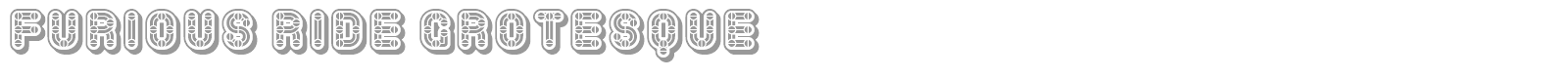 Furious Ride font preview