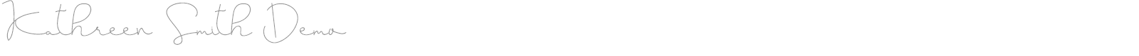 Kathreen Smith font preview