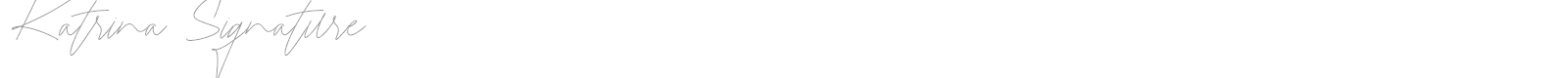 Katrina Signature font preview