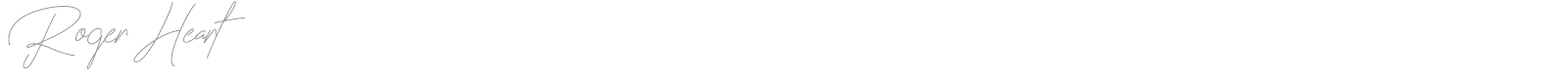 Roger Heart font preview