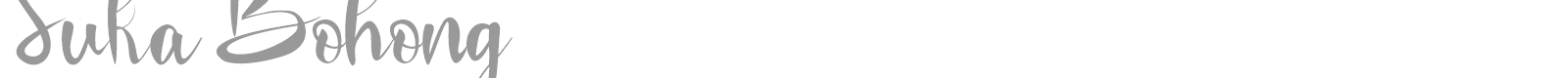 Suka Bohong font preview