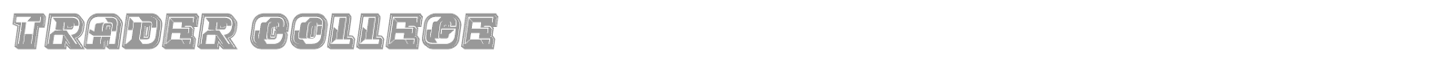 Trader font preview