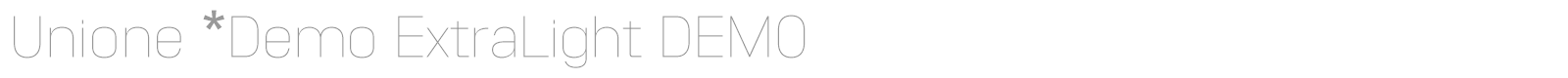 Unione font preview