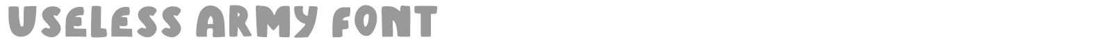 Useless Army font preview
