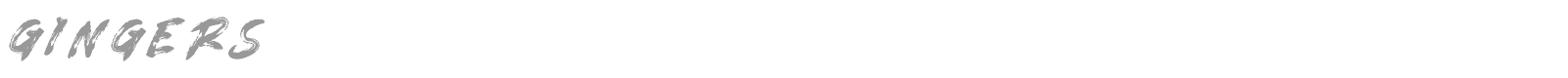 Gingers font preview