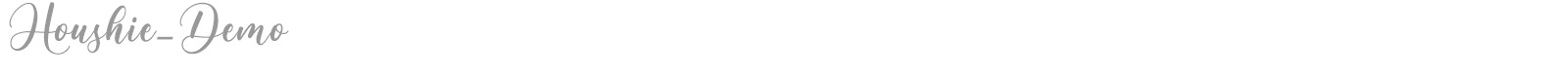 Houshie font preview