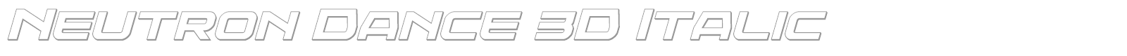 Neutron Dance font preview