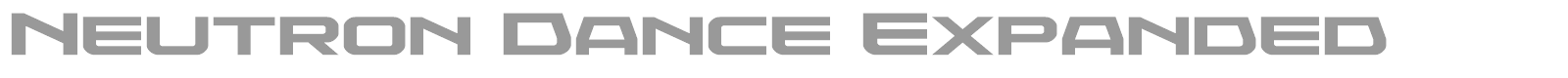 Neutron Dance font preview