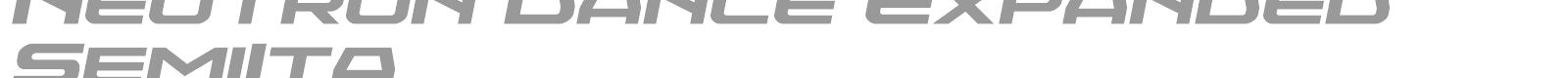 Neutron Dance font preview