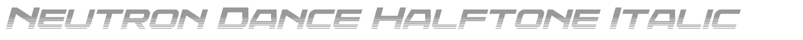 Neutron Dance font preview