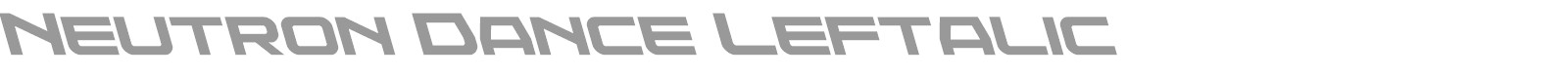 Neutron Dance font preview