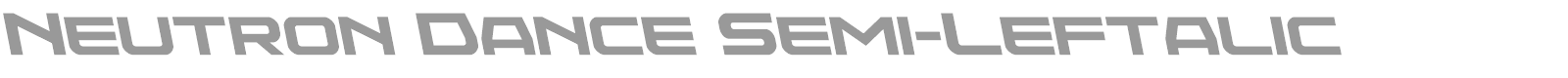 Neutron Dance font preview