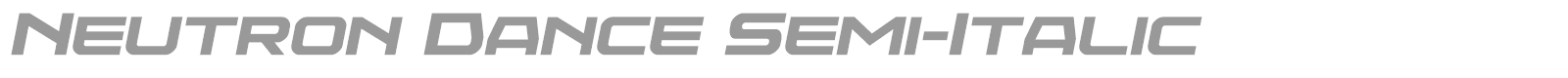 Neutron Dance font preview