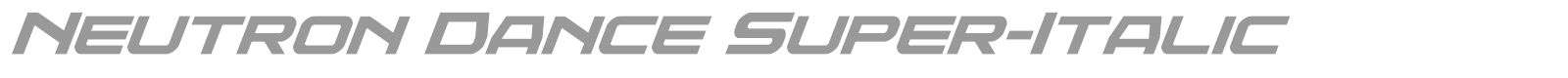 Neutron Dance font preview