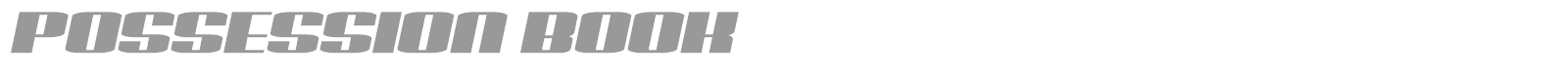 Possession font preview