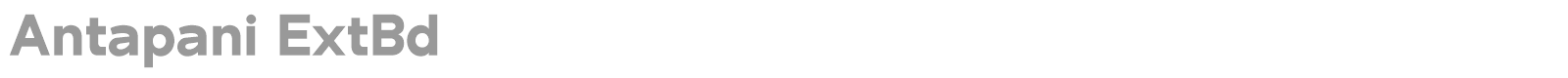Antapani font preview