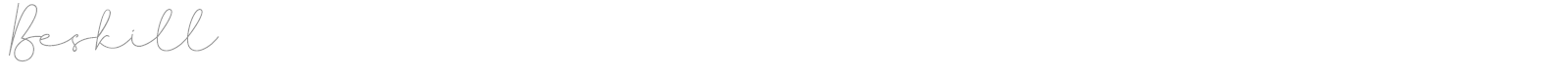 Beskill font preview