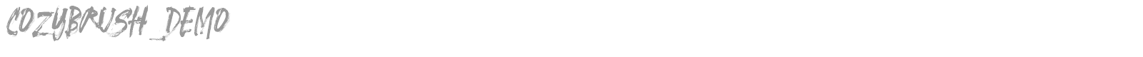 Cozybrush font preview