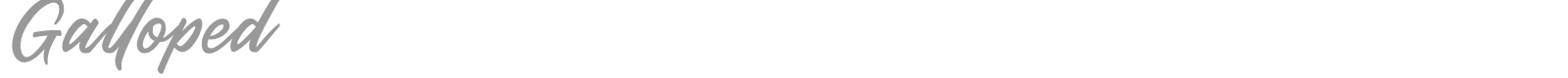 Galloped font preview