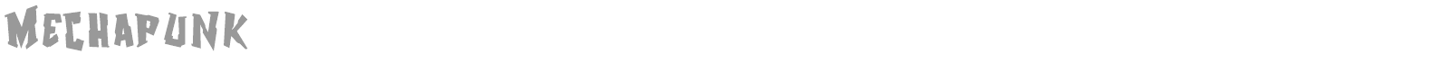 Mechapunk font preview