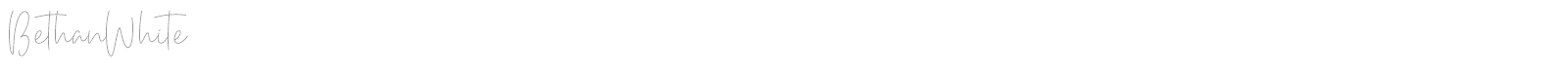 Bethan White font preview