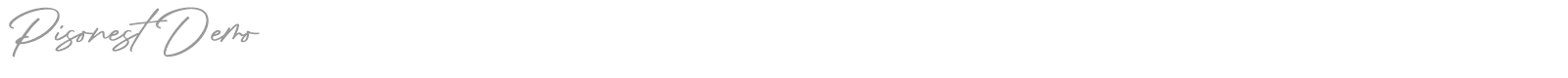 Pisonest font preview
