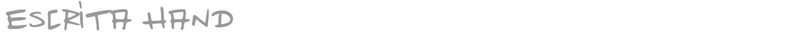 Escrita Hand font preview