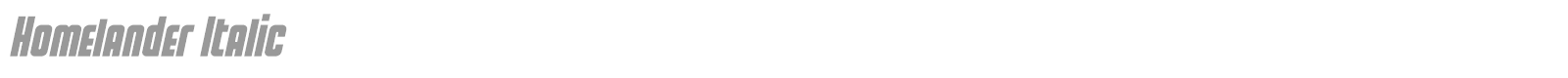 Homelander font preview